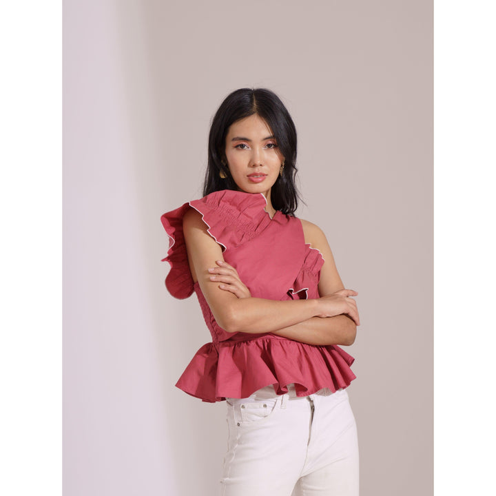 Ruby Criss-Cross Blouse - ANI CLOTHING