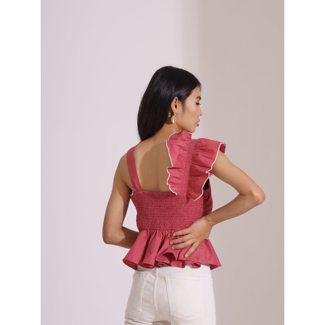 Ruby Criss-Cross Blouse - ANI CLOTHING