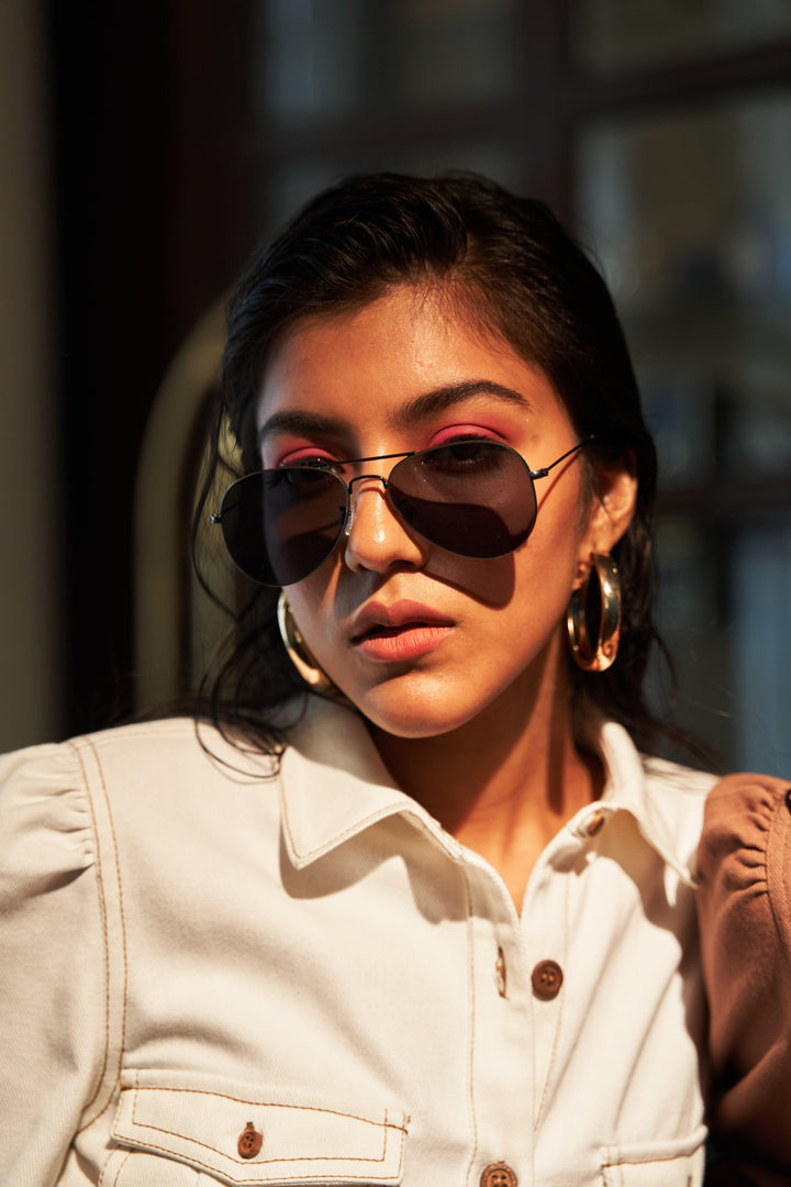 White Denim Jumpsuit - ANI CLOTHING