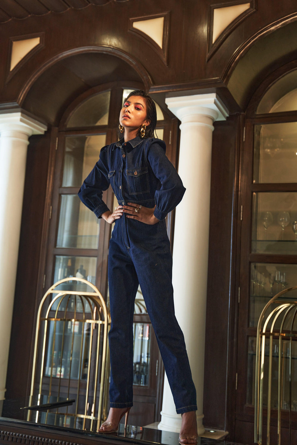 Blue Denim Jumpsuit - ANI CLOTHING
