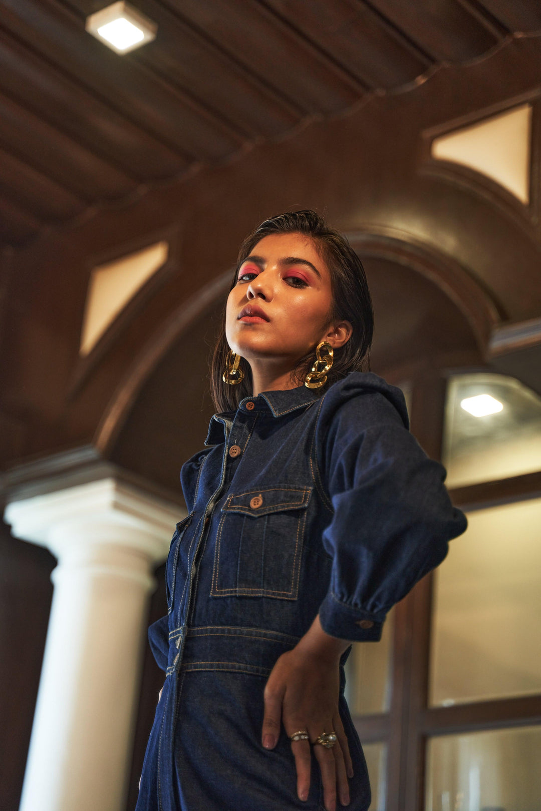 Blue Denim Jumpsuit - ANI CLOTHING