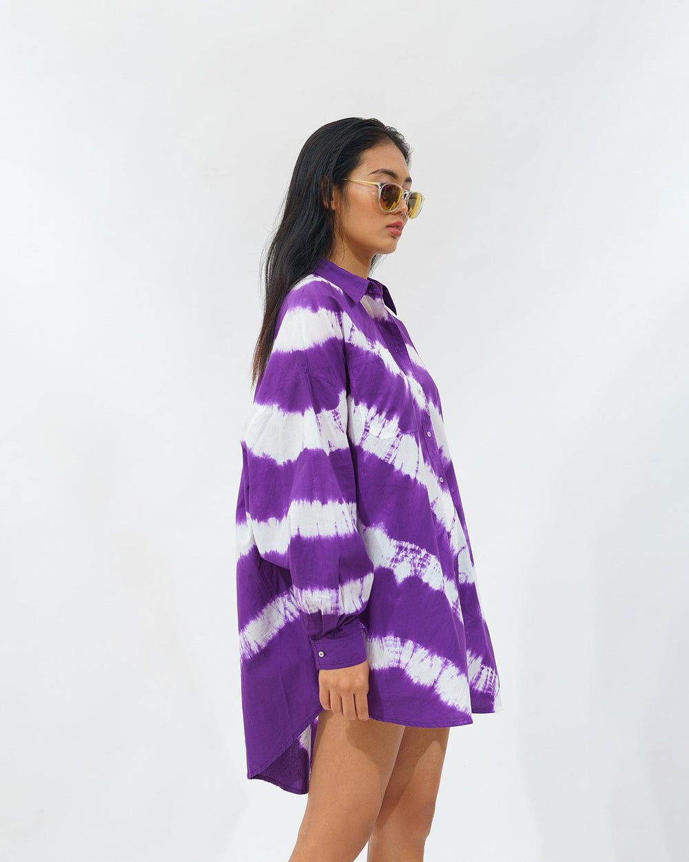 Tie Dye Shirt Dress - ANI CLOTHING