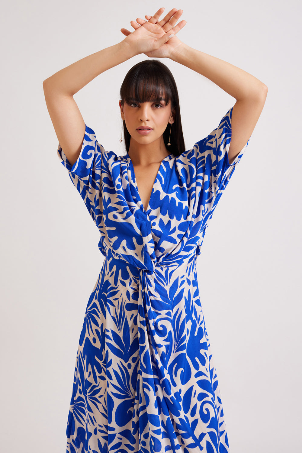 Coral Maxi Kaftan Dress