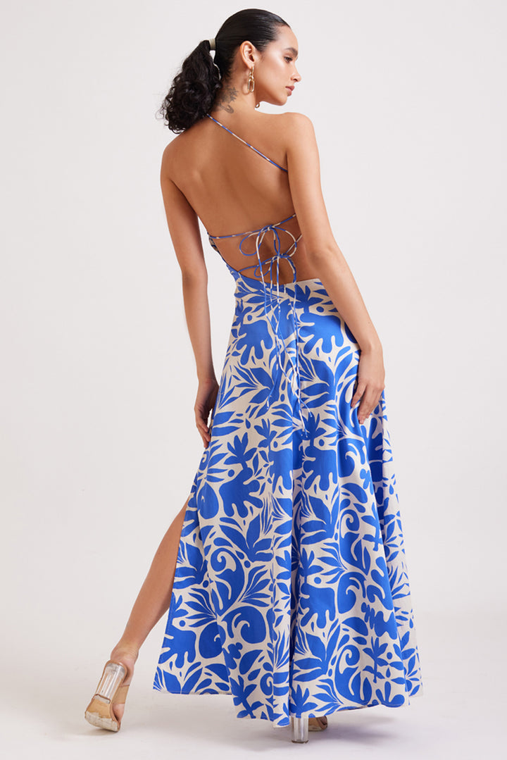 Coral Cut Out Maxi Dress