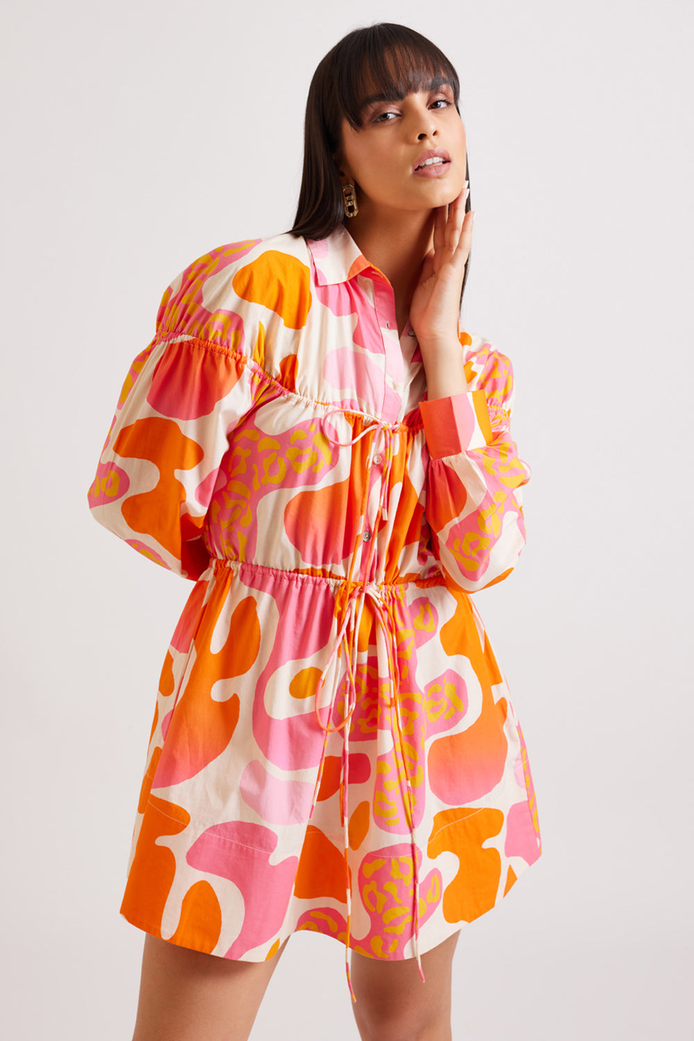 Candy Print Shirt Dress