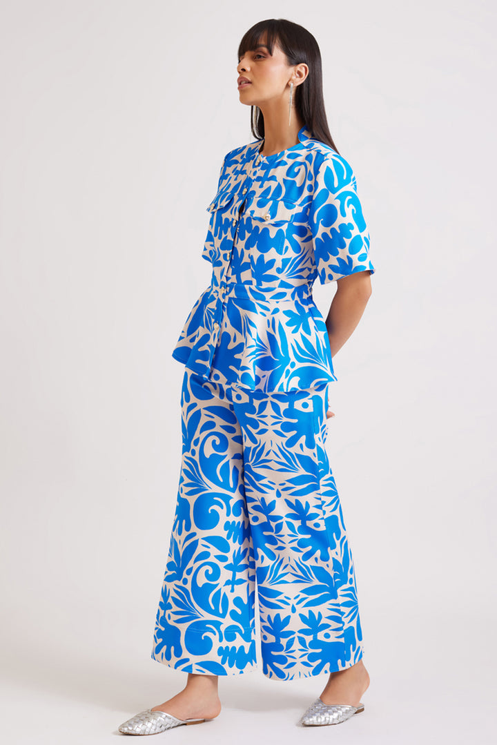 Coral Printed Trousers