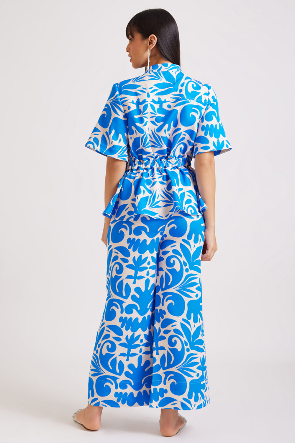 Coral Printed Trousers