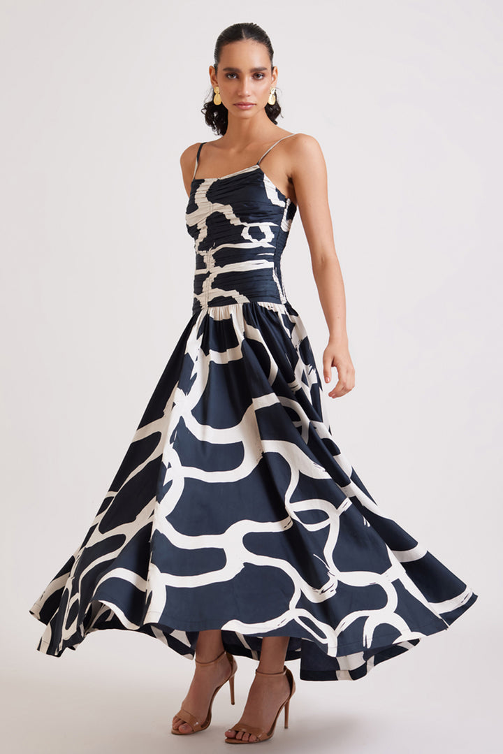 Coal Stroke Summer Dress
