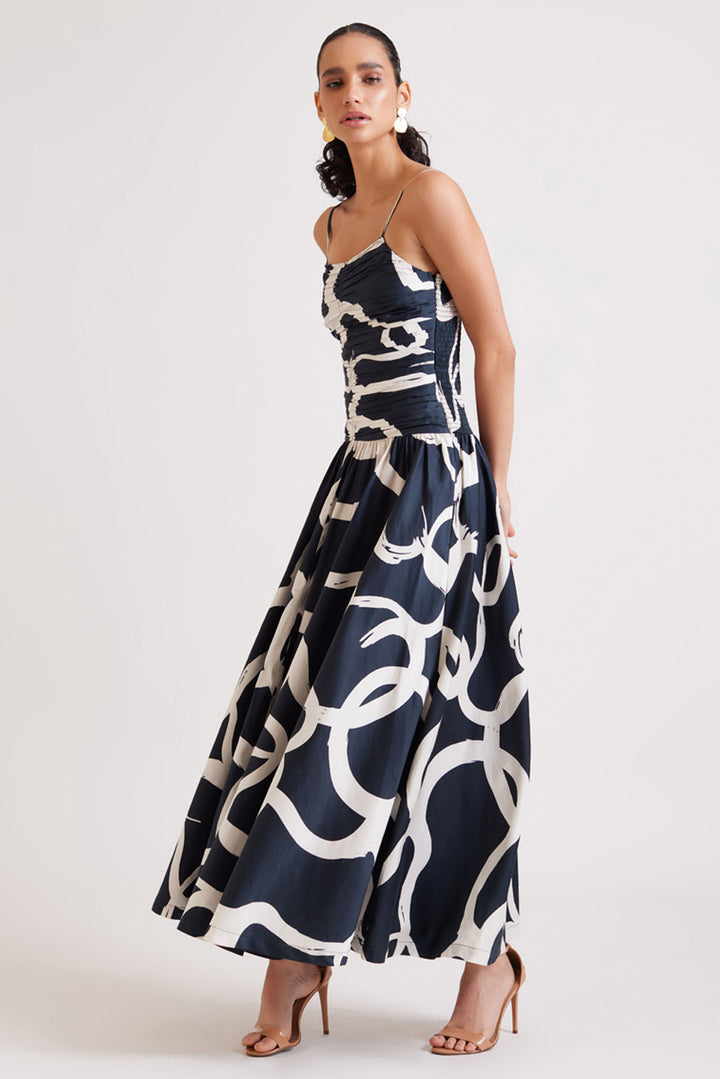 Coal Stroke Summer Dress