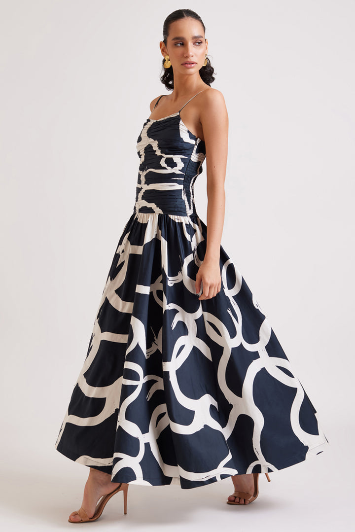 Coal Stroke Summer Dress