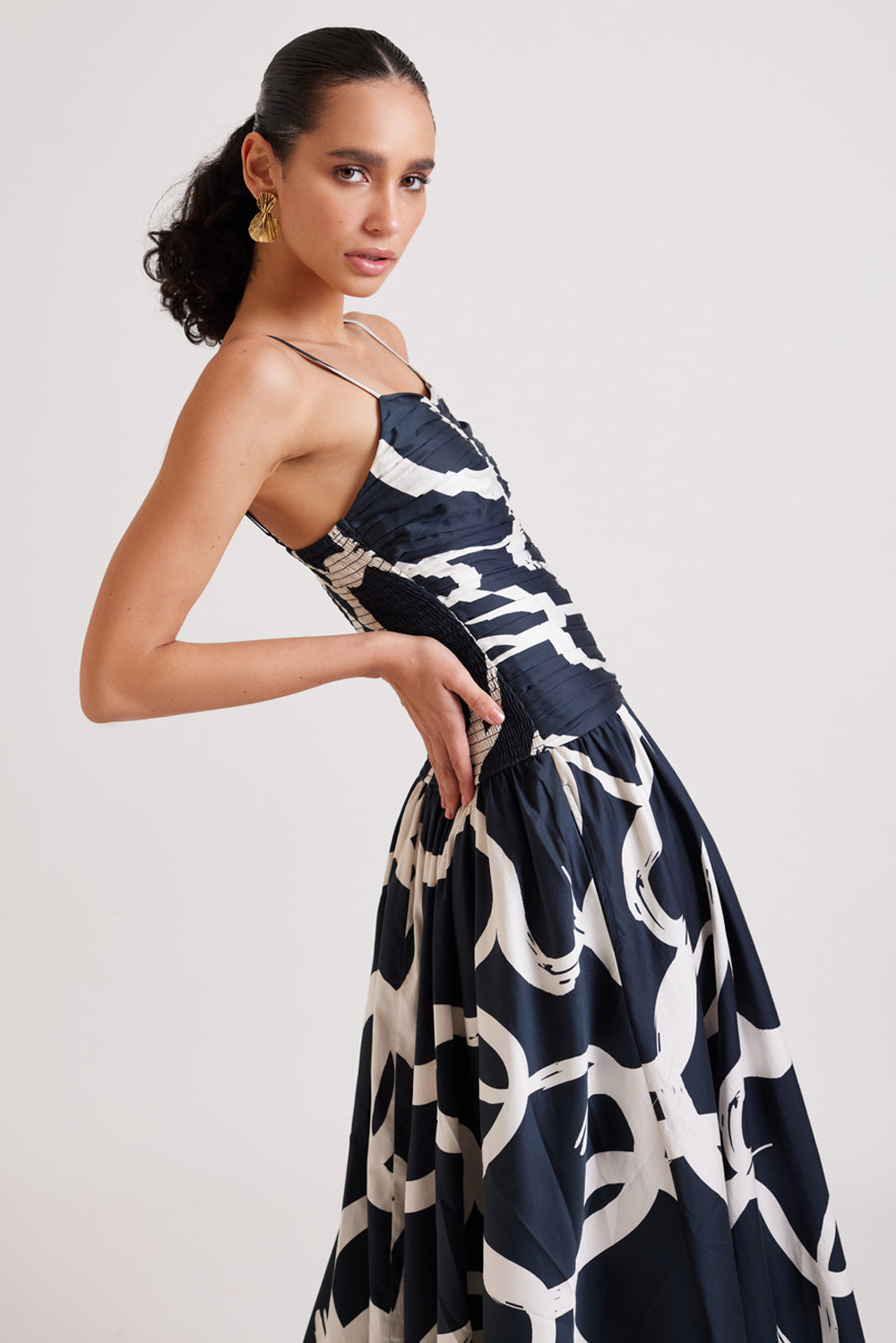 Coal Stroke Summer Dress