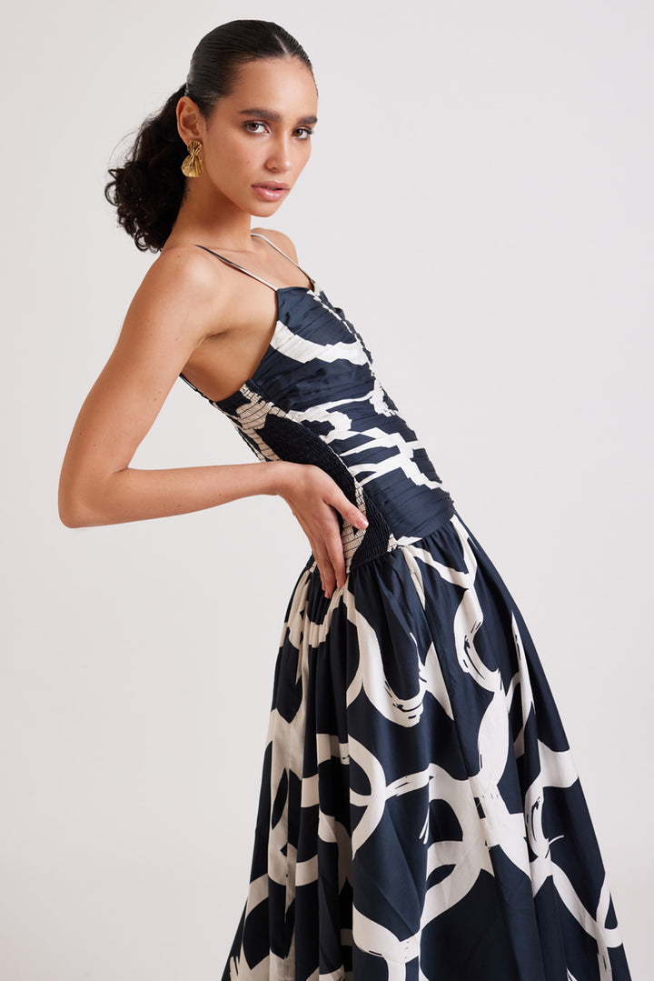 Coal Stroke Summer Dress