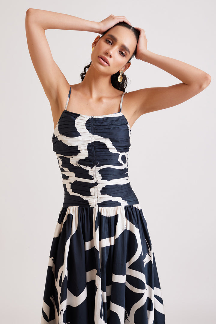 Coal Stroke Summer Dress
