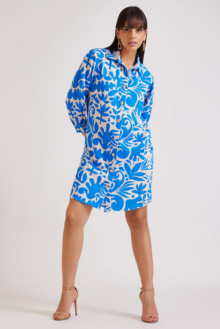 Coral Printed Shacket
