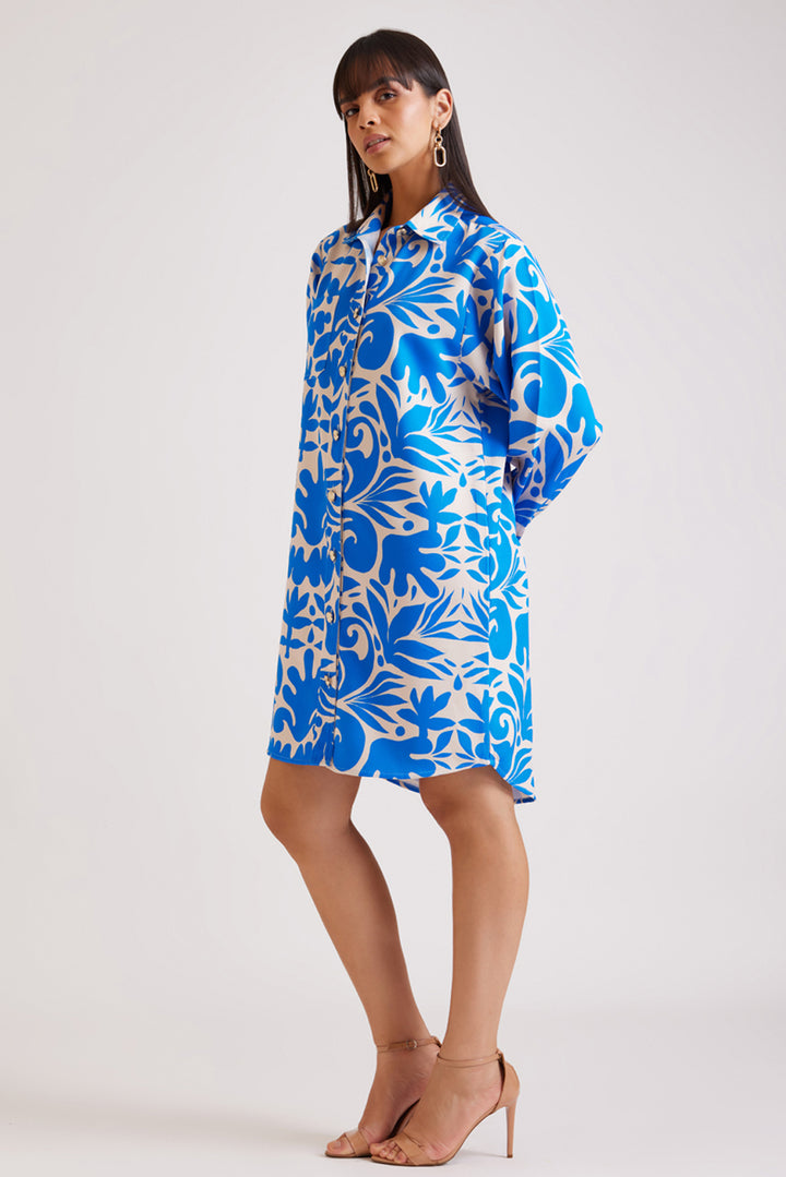 Coral Printed Shacket