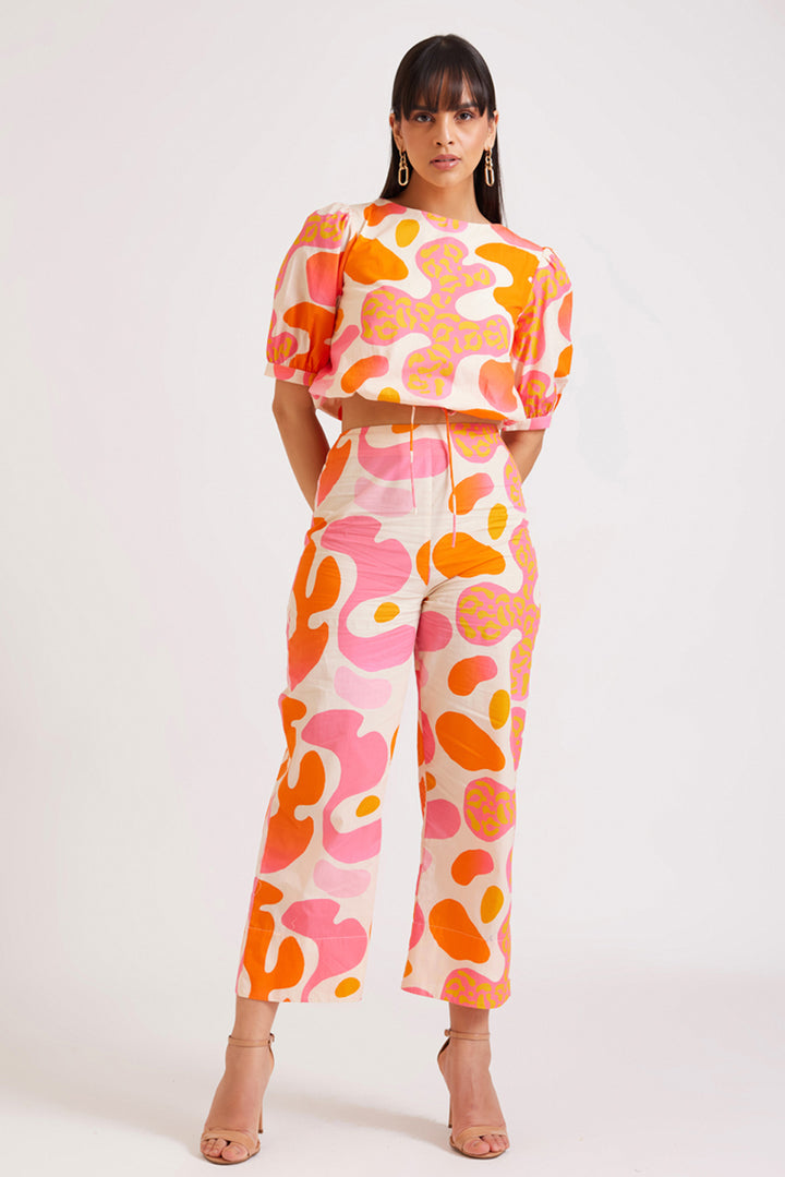 Candy Print Short Top