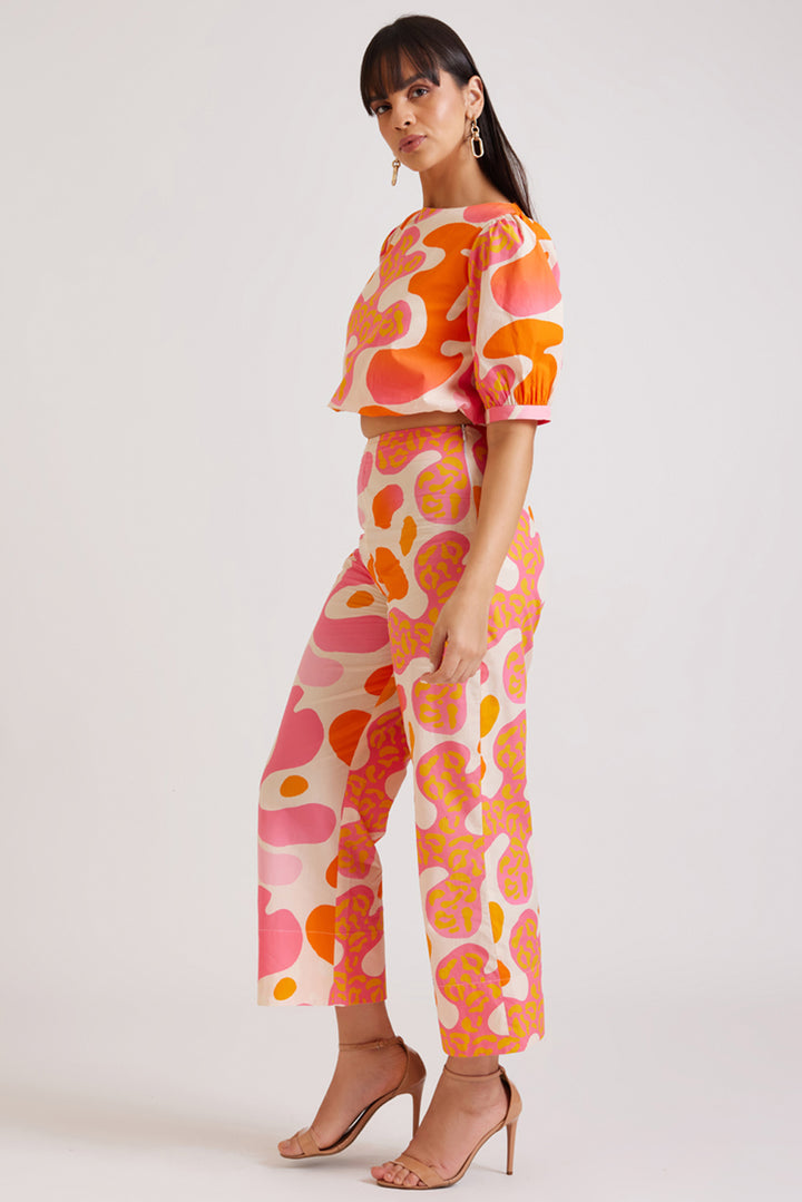 Candy Print Short Top