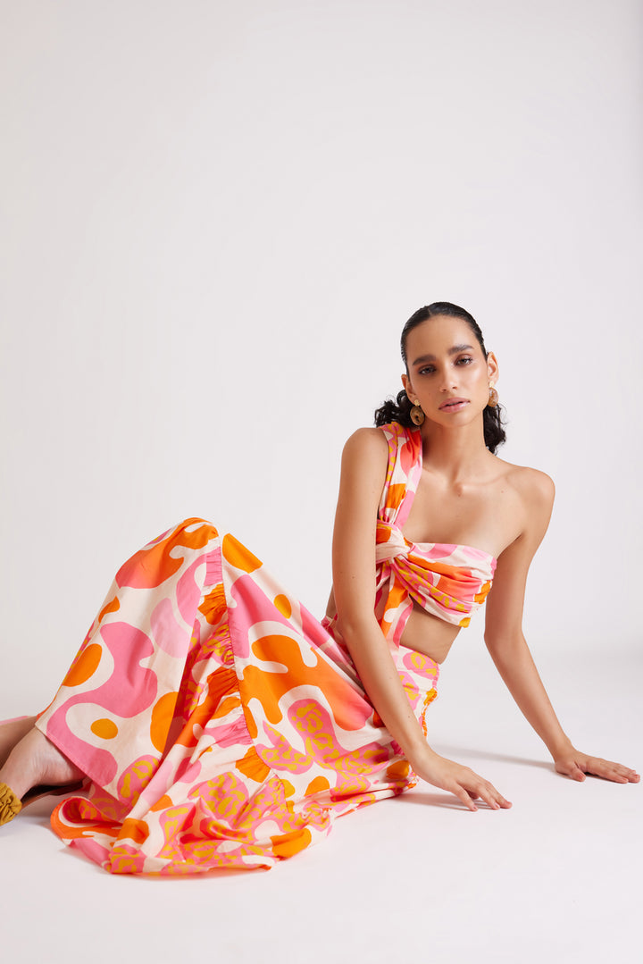 Candy Print Skirt Co-ord Set