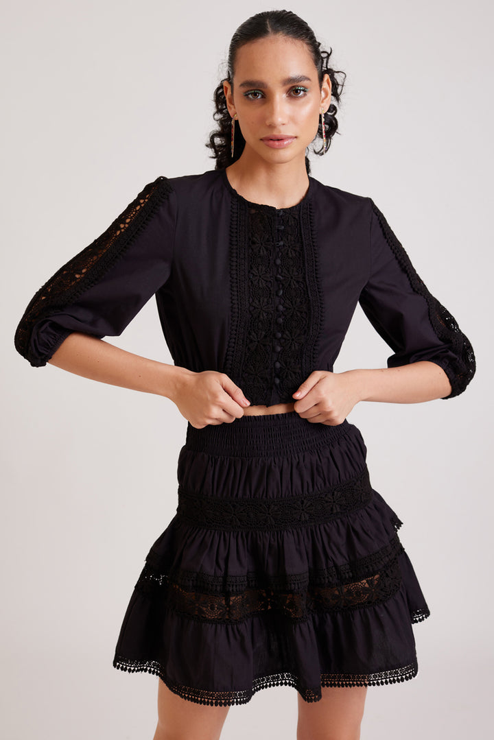 Black Lace Top