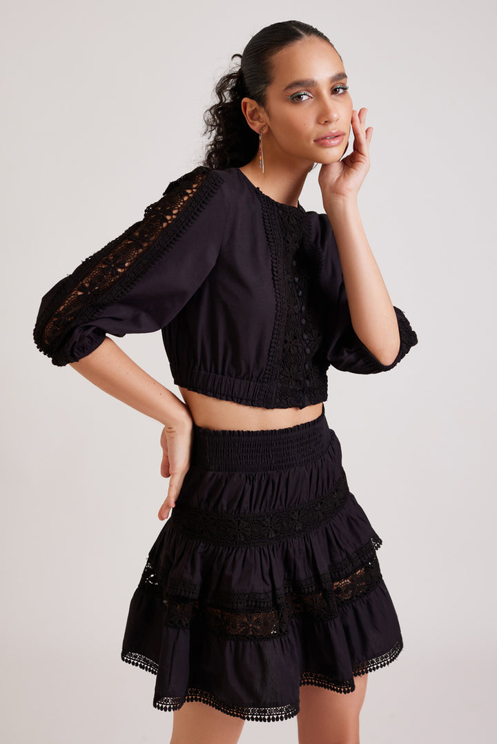 Black Lace Top