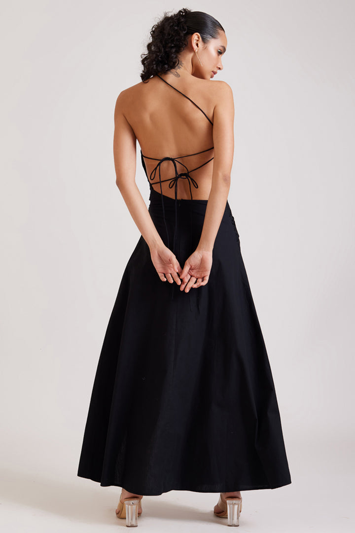 Black Cut Out Maxi Dress