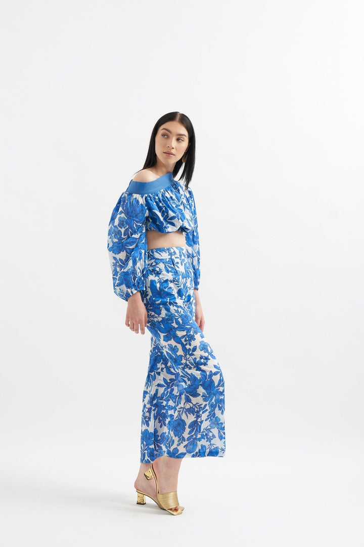 Iris Blue Trousers - ANI CLOTHING