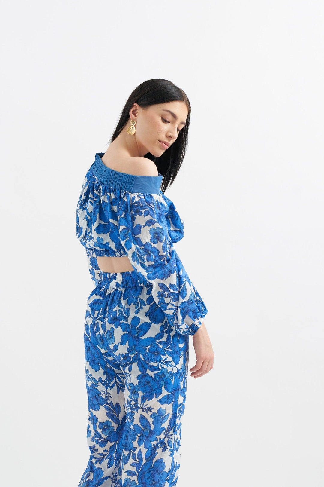 Iris Blue Trousers - ANI CLOTHING