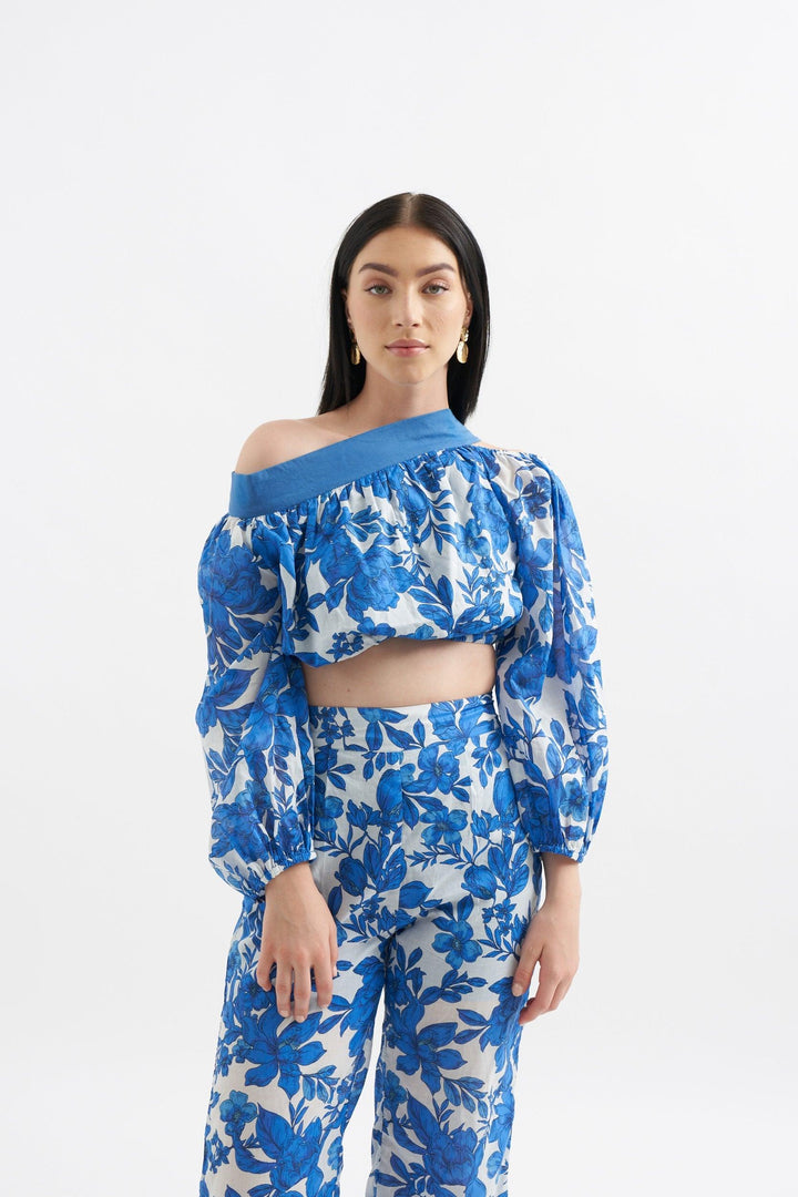 Iris Blue Trousers - ANI CLOTHING