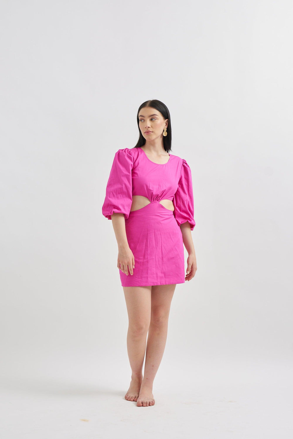 Pink Cutout Dress - ANI CLOTHING