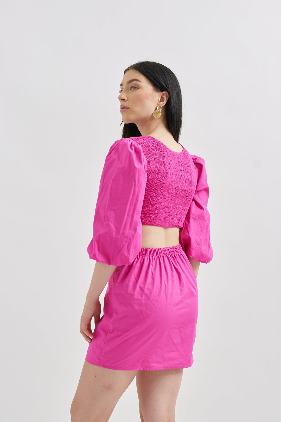 Pink Cutout Dress - ANI CLOTHING