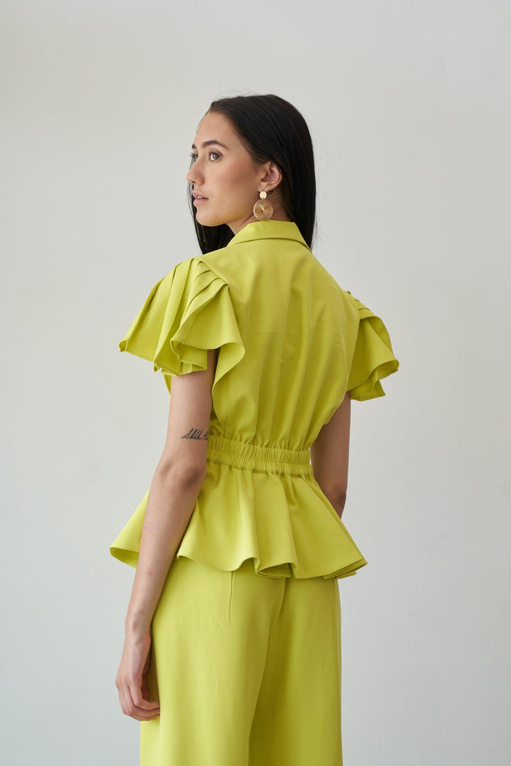 Neon Blazer Top - ANI CLOTHING