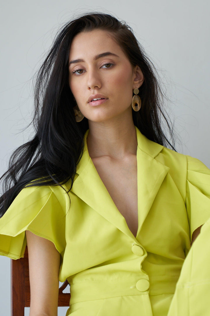 Neon Blazer Top - ANI CLOTHING