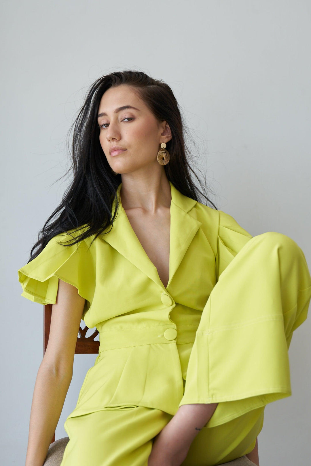 Neon Blazer Top - ANI CLOTHING