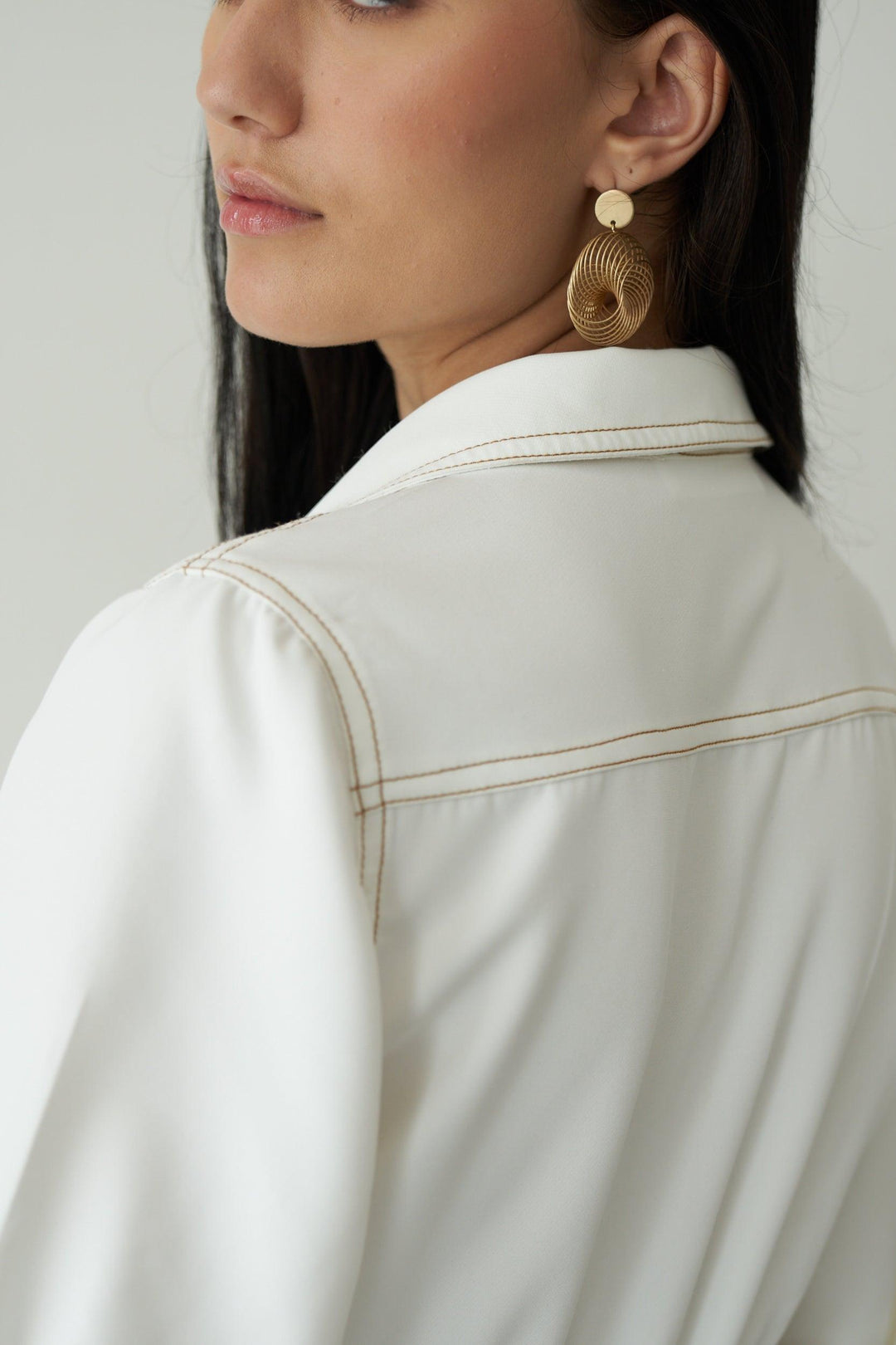 White wood jumpsuit - ANI CLOTHING