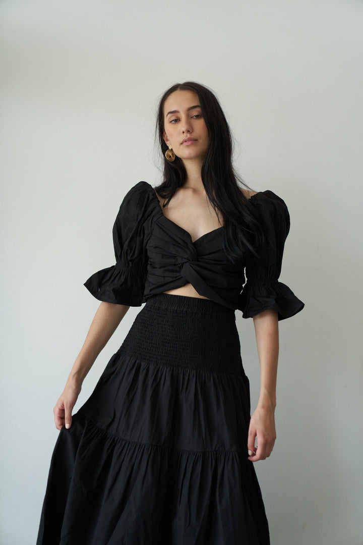 Black Pop Co-ord - ANI CLOTHING