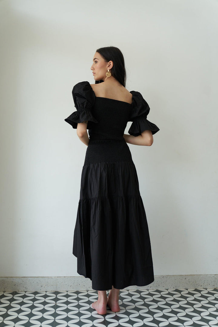 Black Pop Co-ord - ANI CLOTHING