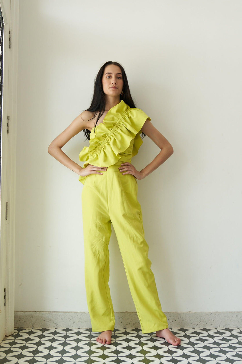 Frill jumpsuit - ANI CLOTHING