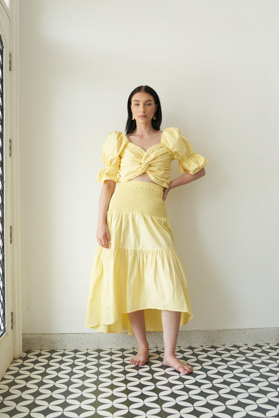Yellow Pop Top - ANI CLOTHING