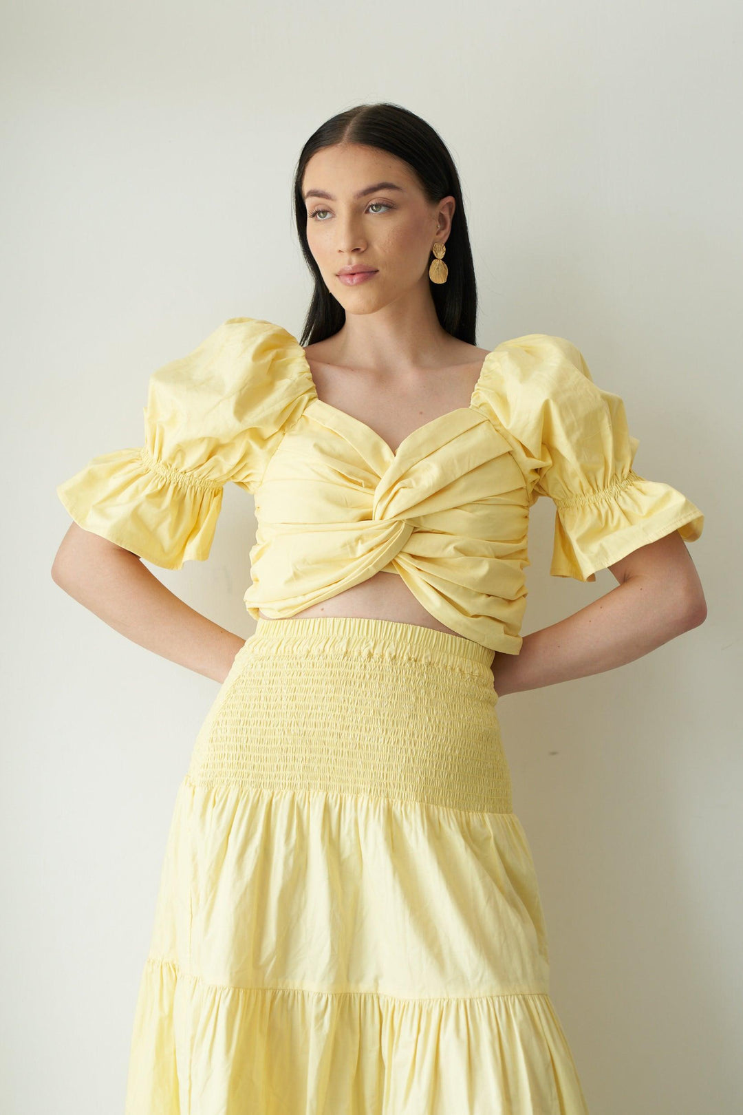 Yellow Pop Top - ANI CLOTHING