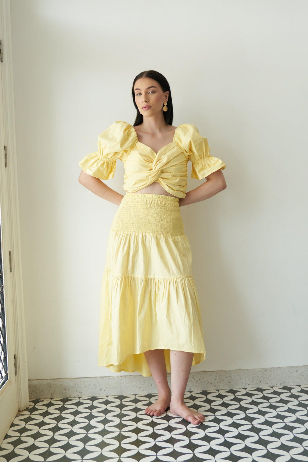 Yellow Pop Top - ANI CLOTHING