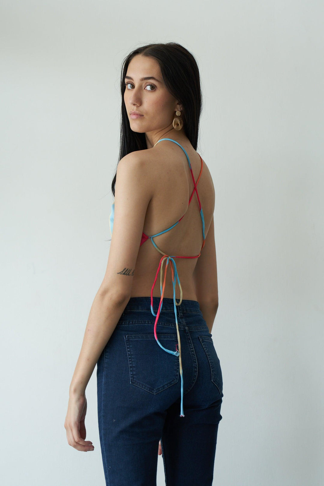 Satin Scarf Top - ANI CLOTHING