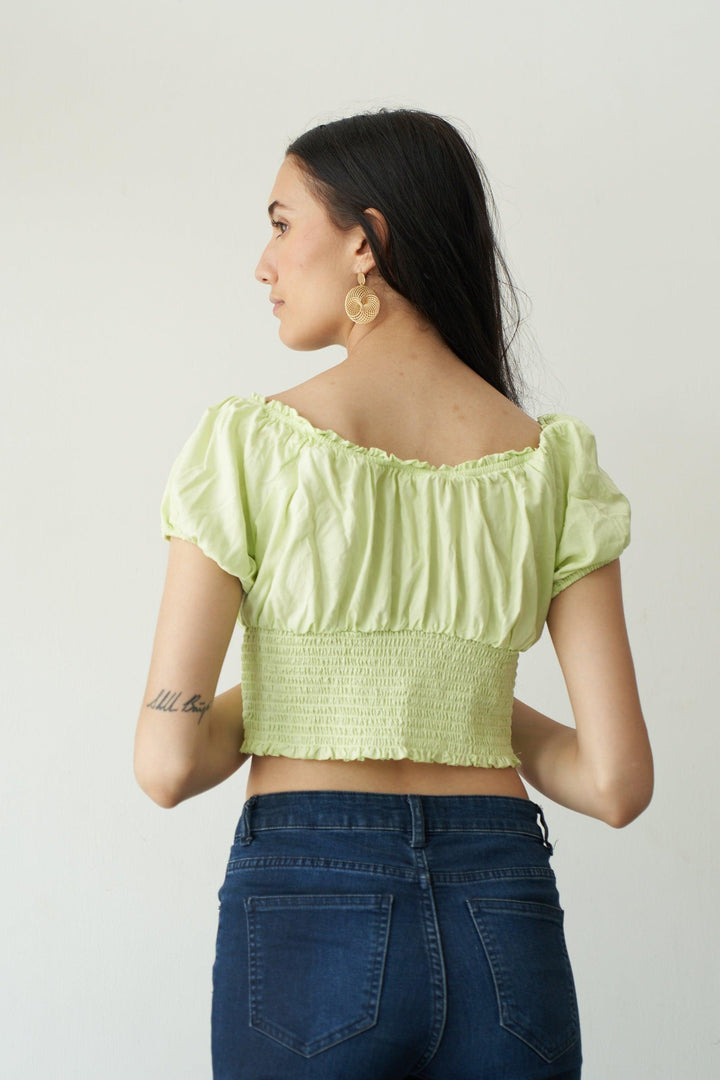 Lime Smock Top - ANI CLOTHING