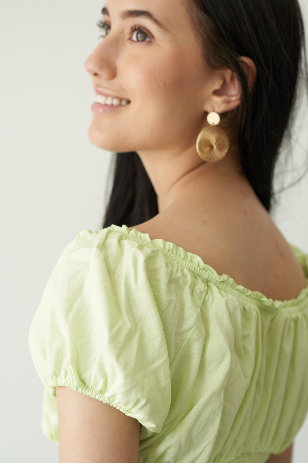 Lime Smock Top - ANI CLOTHING