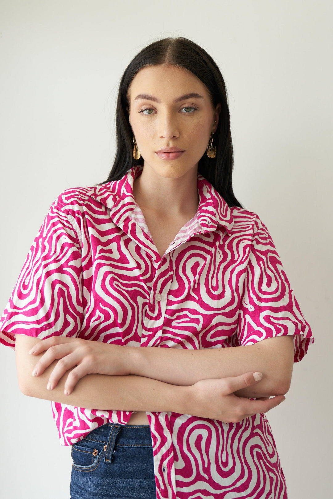 Swirl print shirt - ANI CLOTHING