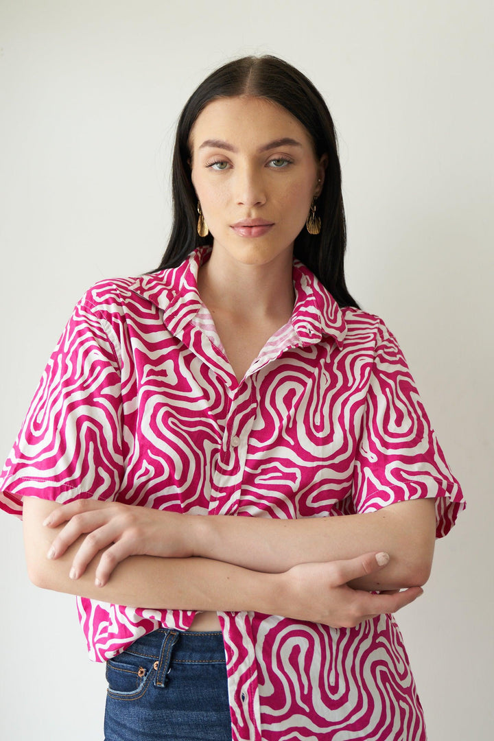 Swirl print shirt - ANI CLOTHING