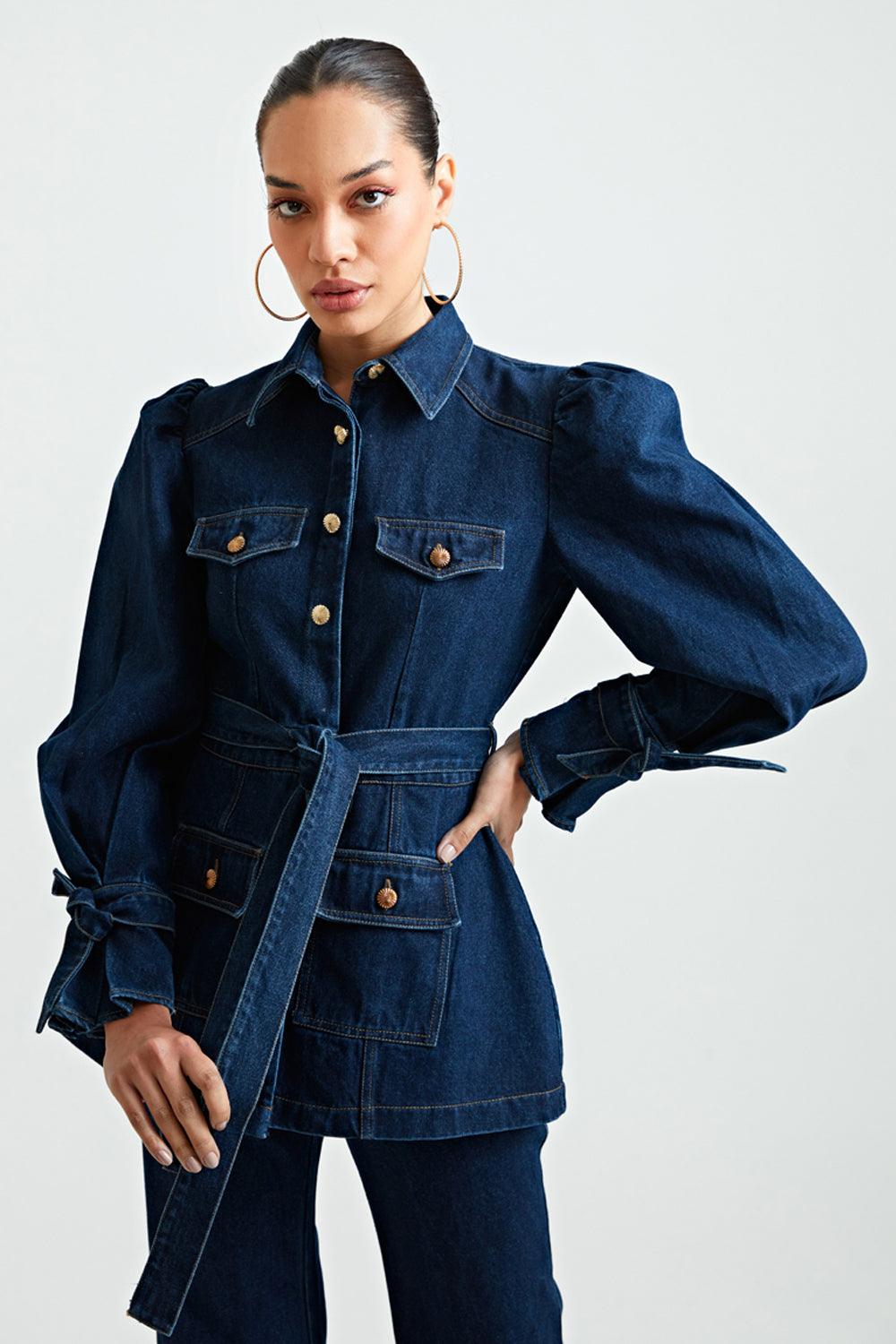 Poof Shacket Cord Top - ANI CLOTHING