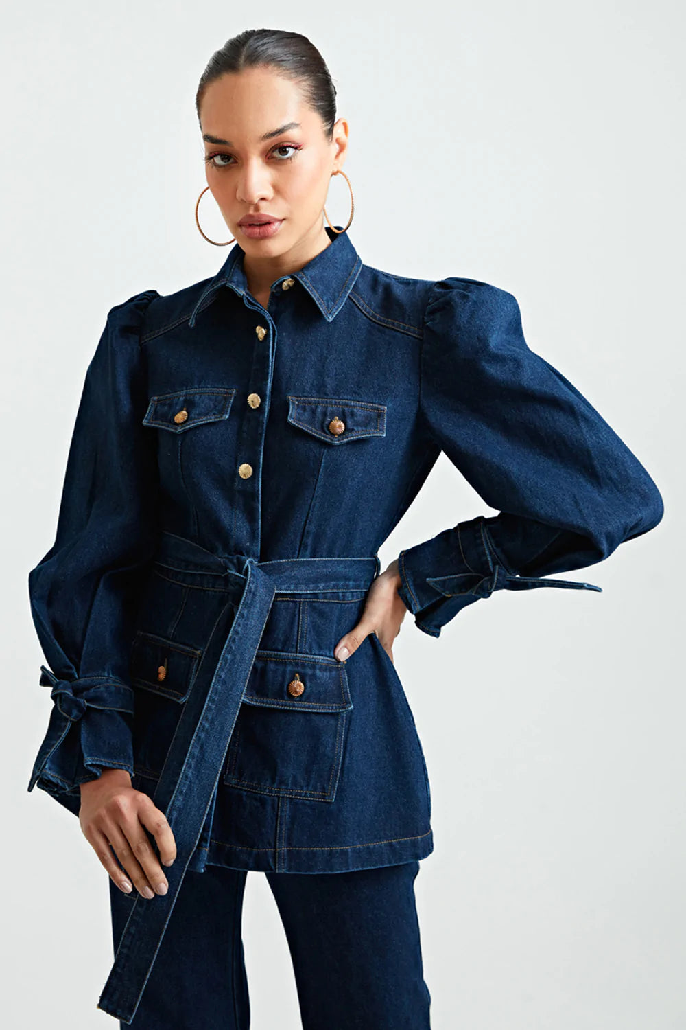 Poof Shacket Co-ord Set - ANI CLOTHING