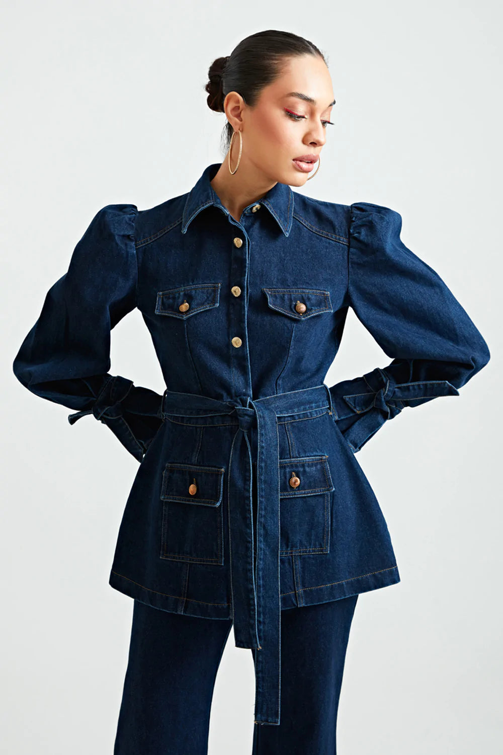 Poof Shacket Co-ord Set - ANI CLOTHING
