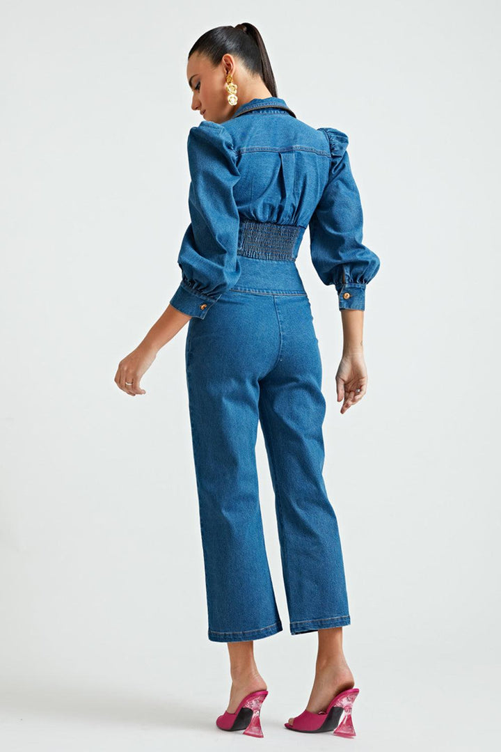 Denim Corset Co-ord Pants - ANI CLOTHING