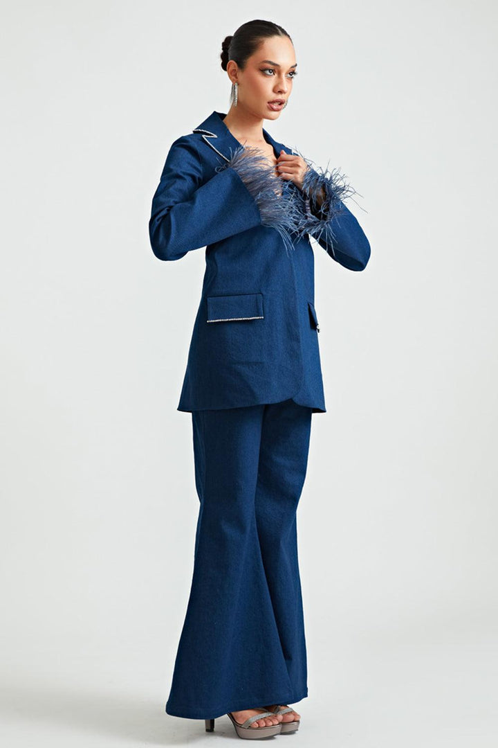 Blue Swan Co-ord Trousers - ANI CLOTHING